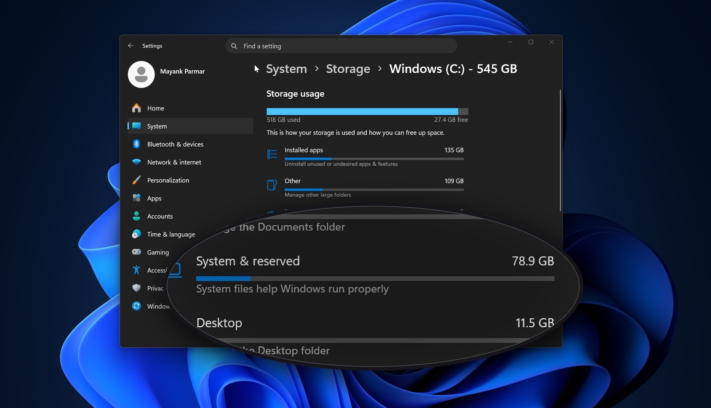 Windows 11 隱私日誌檔失控暴衝|Reddit 用戶 C 槽被單一檔案吃掉 513 GB