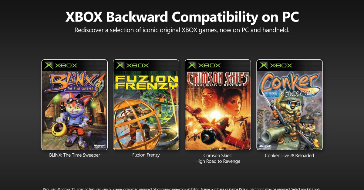 微軟啟動初代 Xbox 遊戲移植 PC|首批 4 款今日預覽版上線,含 Game Pass
